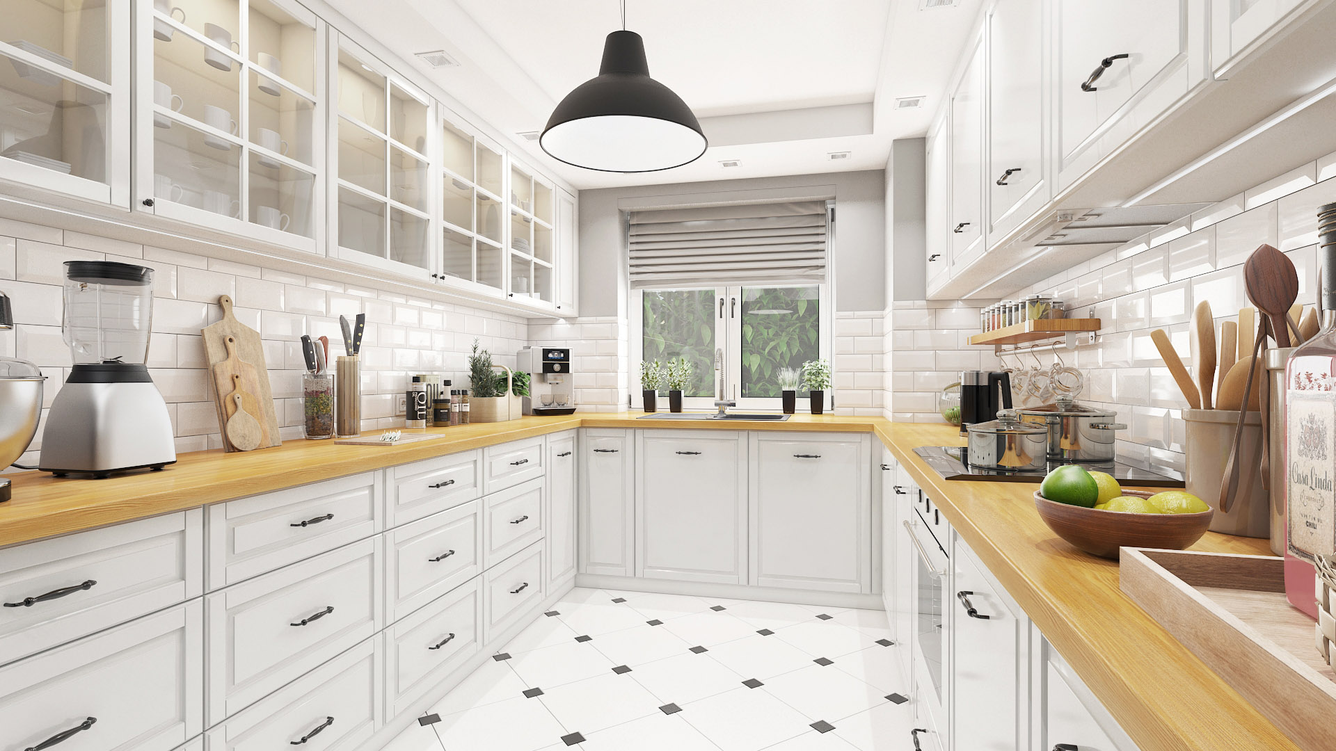 projekt klasyczna kuchnia